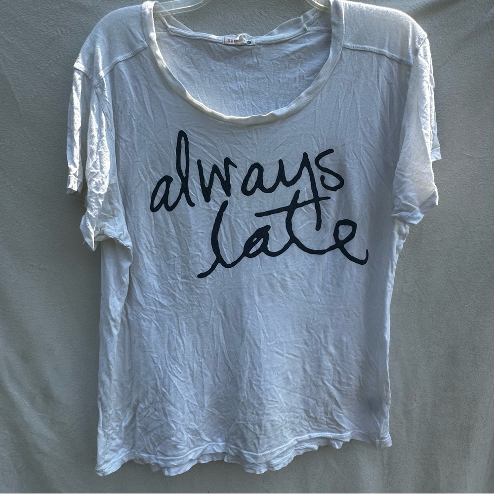 Sundry Sz Always Late Tee - Picture 6 of 6